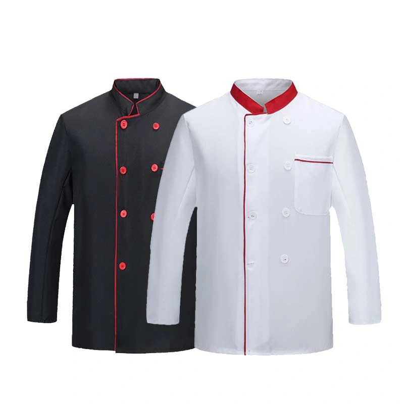 Custom Logo Restaurant Work Cotton Breathable Wholesale Chef Uniform