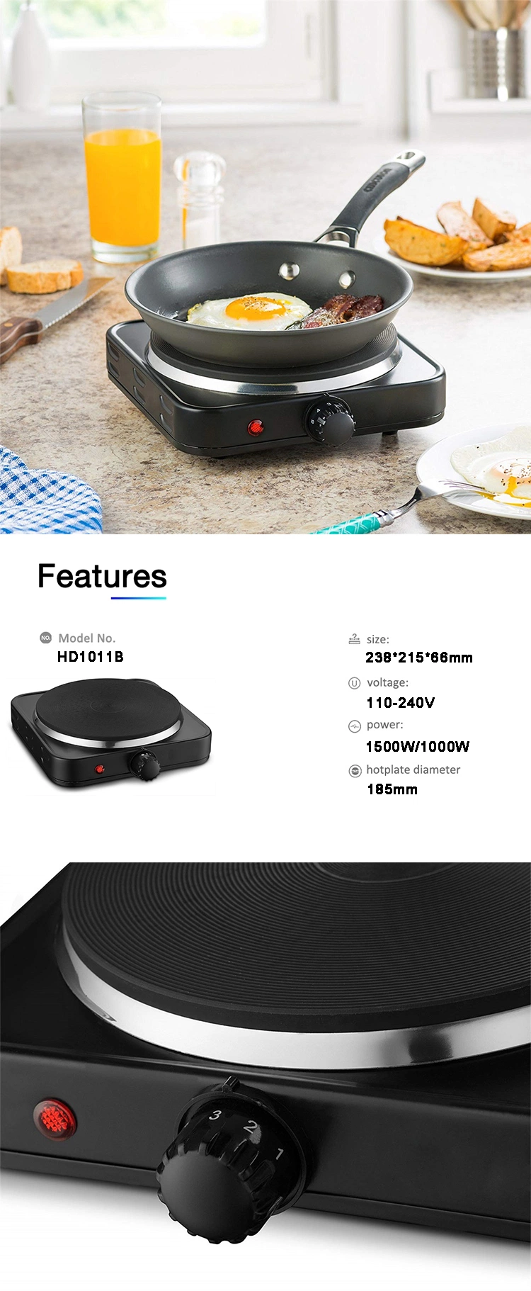 Kitchen Hotplate Electric Solid Hotplate