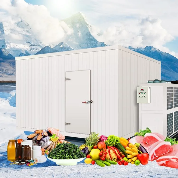 Supermarket Restaurant Big Capacity Refrigeration Equipment Walk in Freezer Storage Cold Room for Fresh Vegetables and Fruit