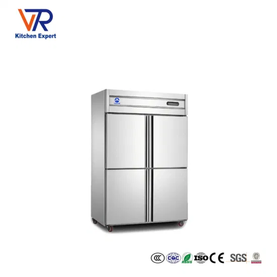 Stainless Steel Restaurant Kitchen Vertical Freezer Refrigerator Equipment Commercial Freezer